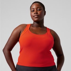 Athleta Horizon Tank 3XL Flame Orange NWT Plus Yoga